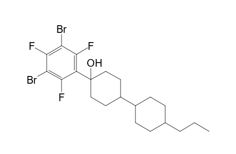 4-(3,5-dibromo-2,4,6-trifluoro-phenyl)-4'-propylbicyclohexyl-4-ol