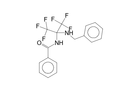 N-[1-(Benzylamino)-2,2,2-trifluoro-1-(trifluoromethyl)ethyl]benzamide