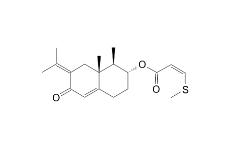 8-Oxoeremophil-7(11),9-dien-3-yl (Z)-3-(Methylsulfanyl)prop-2-enoate