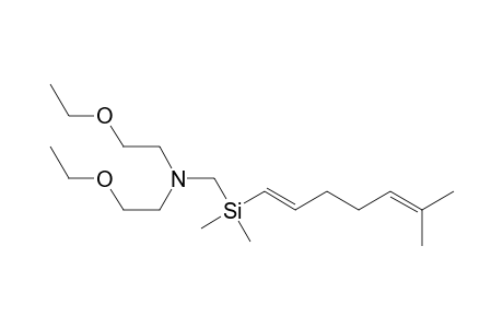 Ethanamine, N-[[dimethyl(6-methyl-1,5-heptadienyl)silyl]methyl]-2-ethoxy-N-(2-ethoxyethyl)-, (E)-