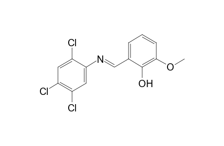 2-methoxy-6-[N-(2,4,5-trichlorophenyl)formimidoyl]phenol