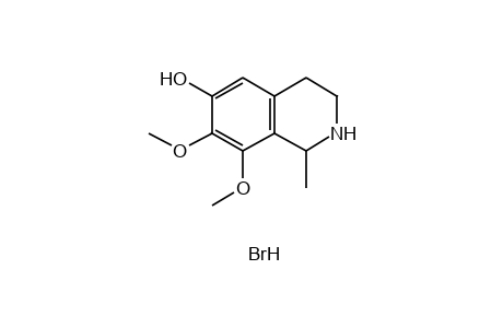 7,8-DIMETHOXY-1-METHYL-1,2,3,4-TETRAHYDRO-6-ISOQUINOLINOL, HYDROBROMIDE