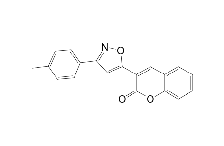 3-[3-(4-METHYLPHENYL)-ISOXAZOL-5-YL]-2H-1-BENZOPYRAN-2-ONE