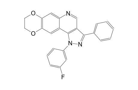 1-(3-fluorophenyl)-3-phenyl-8,9-dihydro-1H-[1,4]dioxino[2,3-g]pyrazolo[4,3-c]quinoline