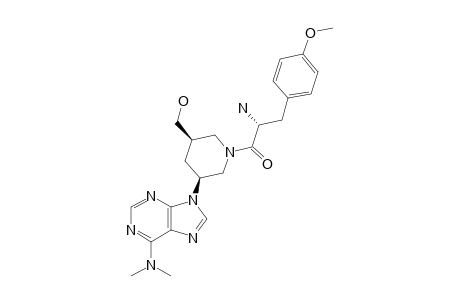 6-(DIMETHYLAMINO)-9-{(3'S,5'R)-(2S-AMINO-3-[4-METHOXYPHENYL]-PROPANOYL)-5'-(HYDROXYMETHYL)-PIPERIDIN-3'-YL}-PURINE;DIASTEREOMER-1