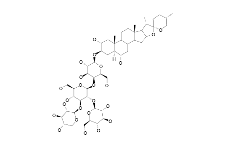 (25R)-5-ALPHA-SPIROSTANE-2-ALPHA,3-BETA,6-ALPHA-TRIOL3-O-(O-BETA-D-GLUCOPYRANOSYL-(1->2)-O-[BETA-D-XYLOPYRANOSYL-(1->3)]-O-BETA-D-GLUCOPYRANOSYL-(1->4)-BETA-D-