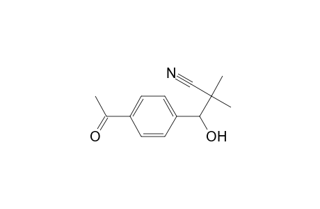 3-(4'-acetylphenyl)-3-hydroxy-2,2-dimethylpropanenitrile