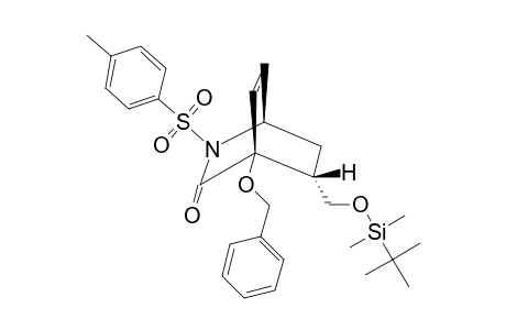 4-(BENZYLOXY)-5-ENDO-([(TERT.-BUTYLDIMETHYLSILYL)-OXY]-METHYL)-2-(4'-METHYLBENZENESULFONYL)-3-OXO-2-AZABICYCLO-[2.2.2]-OCT-7-ENE