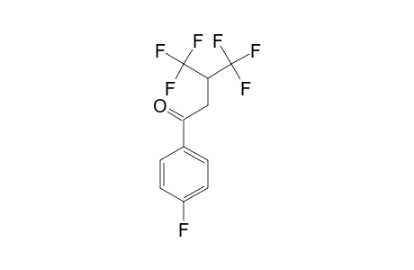 1-(4-FLUOROPHENYL)-4,4,4-TRIFLUORO-3-(TRIFLUOROMETHYL)-1-BUTANONE