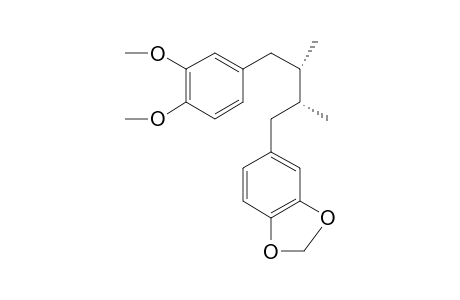 1-(3,4-DIMETHOXYPHENYL)-4-(3,4-METHYLENEDIOXYPHENYL)-2,3-DIMETHYLBUTANE