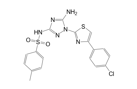 benzenesulfonamide, N-[5-amino-1-[4-(4-chlorophenyl)-2-thiazolyl]-1H-1,2,4-triazol-3-yl]-4-methyl-