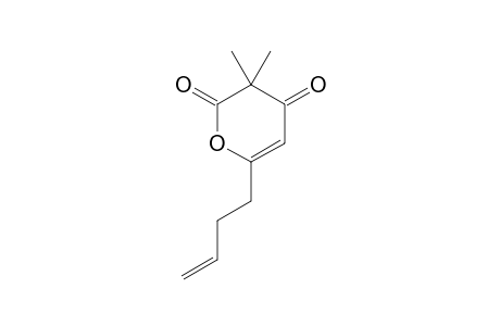 6-(3-BUTENYL)-3,3-DIMETHYL-2H-PYRAN-2,4(3H)-DIONE