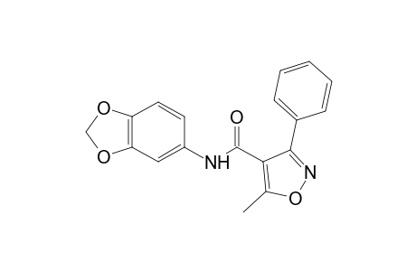 5-methyl-3',4'-(methylenedioxy)-3-phenyl-4-isoxazolecarboxanilide