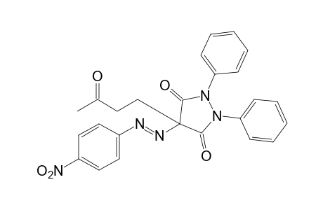 1,2-diphenyl-4-[(p-nitrophenyl)azo]-4-(3-oxobutyl)-3,5-pyrazolidinedione