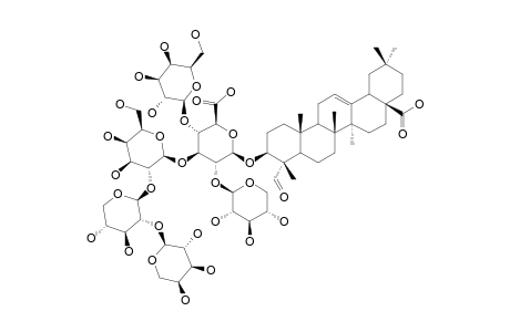 3-O-BETA-[ARABINOPYRANOSYL-(1->2)-XYLOPYRANOSYL-(1->2)-GALACTOPYRANOSYL-(1->3)-[XYLOPYRANOSYL-(1->2)]-[GALACTOPYRANOSYL-(1->4)]-GLUCURONOPYRANOSYL]-GYPSOGENIN