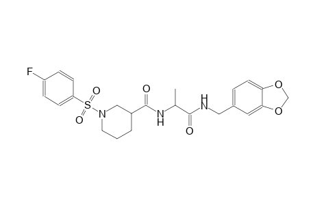 3-piperidinecarboxamide, N-[(1S)-2-[(1,3-benzodioxol-5-ylmethyl)amino]-1-methyl-2-oxoethyl]-1-[(4-fluorophenyl)sulfonyl]-