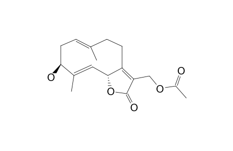 13-ACETOXY-3-BETA-HYDROXY-GERMACRA-1(10)E,4E,7(11)-TRIEN-12,6-ALPHA-OLIDE