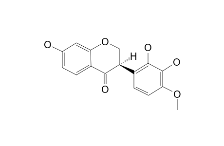 (3R)-2',3',7-TRIHYDROXY-4'-METOXYISOFLAVANONE