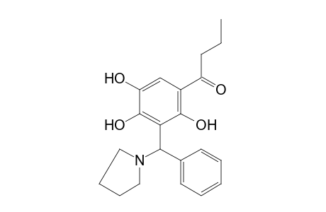 3'-[alpha-(1-PYRROLIDINYL)BENZYL]-2',4',5'-TRIHYDROXYBUTYROPHENONE