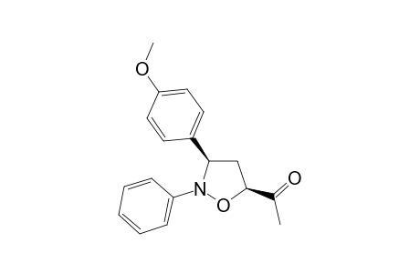 (3R*,5S*)-5-ACETYL-3-(PARA-ANISYL)-2-PHENYL-ISOXAZOLIDINE