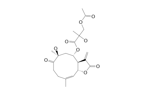 (6R*,7R*,8S*,10S*)-10-HYDROXY-8-(2-METHYL-2-HYDROXY-3-ACETOXY-PROPANOYLOXY)-1-OXO-GERMACRA-4,11(13)-DIEN-6,12-OLIDE