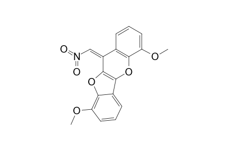 (Z)-4,9-DIMETHOXY-11-NITROMETHYLENE-11-(1H)-BENZOFURO-[3,2-B]-[1]-BENZOPYRAN