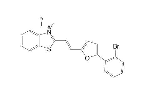 2-[(E)-2-[5-(2-BROMOPHENYL)-FURAN-2-YL]-VINYL]-3-METHYL-1,3-BENZOTHIAZOLIUM-IODIDE