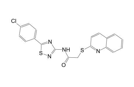 acetamide, N-[5-(4-chlorophenyl)-1,2,4-thiadiazol-3-yl]-2-(2-quinolinylthio)-