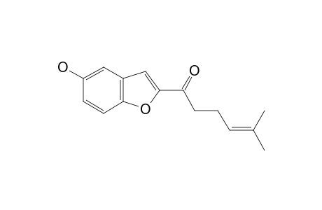 5-HYDROXY-2-(1'-OXO-5'-METHYL-4'-HEXENYL)-BENZOFURAN