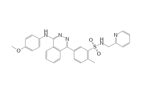 2-Methyl-5-[4-(p-anisidino)phthalazin-1-yl]-N-(2-pyridylmethyl)benzenesulfonamide