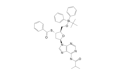 3'-BENZOYLTHIO-5'-O-TERT.-BUTYLDIPHENYLSILYL-2',3'-DIDEOXY-N6-ISOBUTYRYLADENOSINE