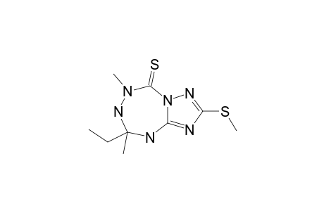 6,8-DIMETHYL-8-ETHYL-2-METHYLTHIO-5,6,7,8-TETRAHYDRO-[1,2,4]-TRIAZOLO-[1,5-D]-[1,2,4,6]-TETRAZEPINE-5-(9H)-THIONE