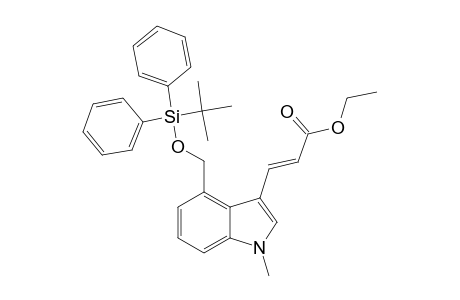 (E)-ETHYL-3-(4'-TERT.-BUTYLDIPHENYLSILYLOXYMETHYL-1'-METHYLINDOL-3'-YL)-2-PROPENOATE