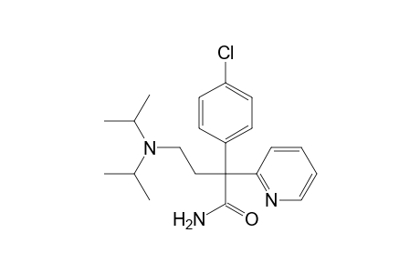 2-Pyridineacetamide, .alpha.-[2-[bis(1-methylethyl)amino]ethyl]-.alpha.-(4-chlorophenyl)-