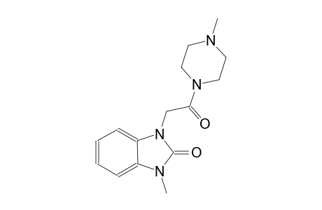 1-methyl-3-[2-(4-methyl-1-piperazinyl)-2-oxoethyl]-1,3-dihydro-2H-benzimidazol-2-one