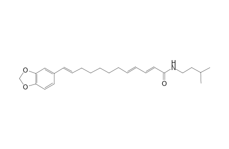 Pipyahine [(2E,4E,11E)-12-(benzo[1,3]dioxol-5-yl)-N-(3-methylbutyl)dodeca-2,4,11-trienamide