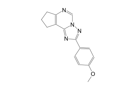 7H-cyclopenta[e][1,2,4]triazolo[1,5-c]pyrimidine, 8,9-dihydro-2-(4-methoxyphenyl)-