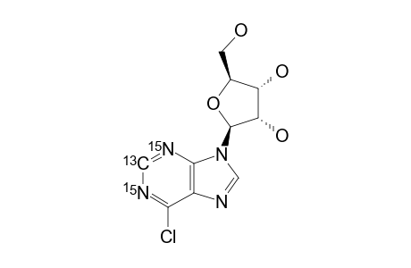 [2-(13)C-1,3-(15)N2]-6-CHLORO-9-(BETA-D-ERYTHRO-PENTOFURANOSYL)-PURINE