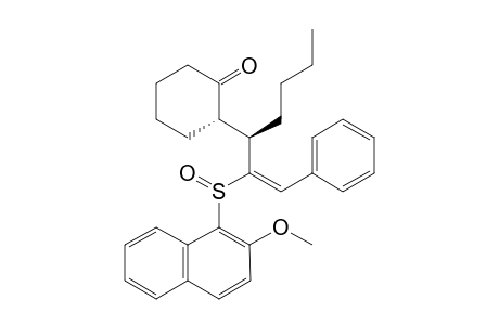 (+/-)-2-(S)-[(E)-1-(R)-NORMAL-BUTYL-3-PHENYL-2-(S(S))-(2-METHOXY-1-NAPHTHYLSULFINYL)-2-PROPEN-1-YL]-CYCLOHEXANONE