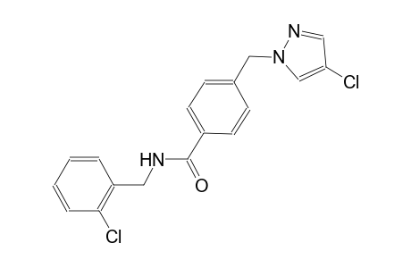 N-(2-chlorobenzyl)-4-[(4-chloro-1H-pyrazol-1-yl)methyl]benzamide