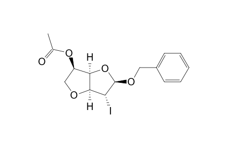 #3BN;(3R,3AR,5R,6R,6AS)-5-(BENZYLOXY)-6-IODO-HEXAHYDROFURO-[3,2-B]-FURAN-3-YL-ACETATE;BENZYL-3,6-ANHYDRO-2-DEOXY-2-IODO-BETA-D-ARABINOHEXOFURANOSE-ACETATE