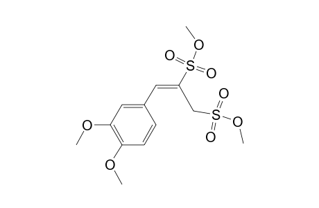 2-Propene-1,2-disulfonic acid, 3-(4,5-dimethoxyphenyl)-, dimethyl ester