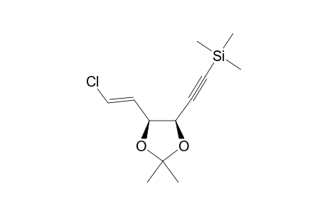 (2'E,4R*,5R*)-4-(2-CHLOROVINYL)-2,2-DIMETHYL-5-[(TRIMETHYLSILYL)-ETHYNYL]-[1,3]-DIOXOLANE;ANTI-ISOMER