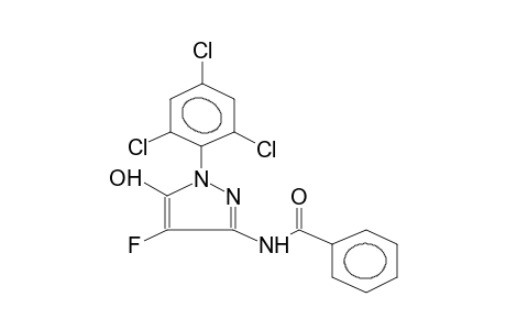 3-BENZOYLAMINO-5-HYDROXY-1-(2,4,6-TRICHLOROPHENYL)-4-FLUOROPYRAZOL