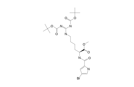 (2S)-2-[[1-(4-BROMO-1H-PYRROL-2-YL)-METHANOYL]-AMINO]-6-[N,N'-BIS-(TERT.-BUTOXYCARBONYL)-GUANIDINO]-HEXANOIC-METHYLESTER