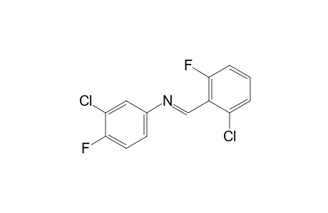 3-chloro-N-(2-chloro-6-fluorobenzylidene)-4-fluoroaniline