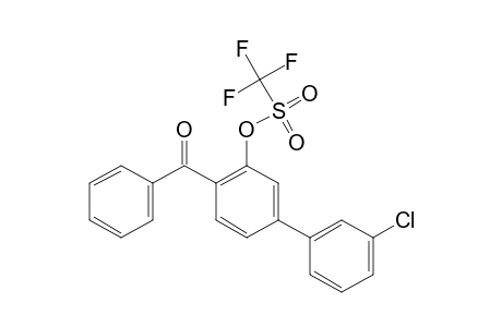 4-Benzoyl-3'-chlorobiphenyl-3-yl Trifluoromethanesulfonate