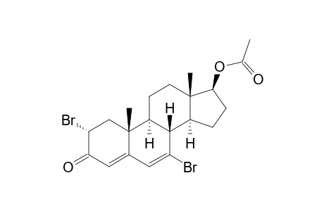 2-ALPHA,7-DIBROMO-17-BETA-ACETOXYANDROST-4,6-DIEN-3-ONE