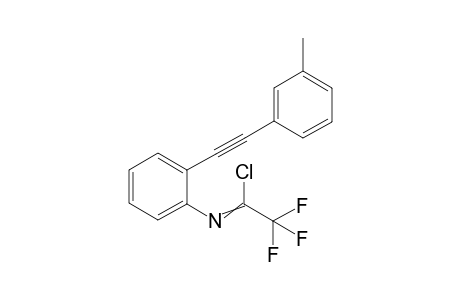 2,2,2-trifluoro-N-(2-(m-tolylethynyl)phenyl)acetimidoyl chloride