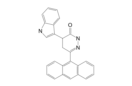 6-ANTHRACEN-9-YL-4-(1H-INDOL-3-YL)-4,5-DIHYDRO-2H-PYRIDAZIN-3-ONE